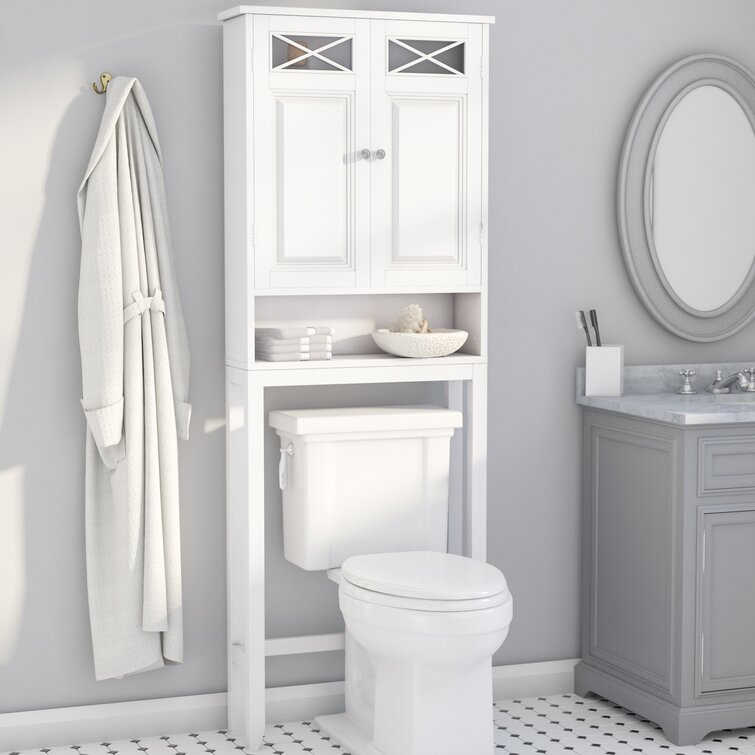 Towel shelves online over toilet